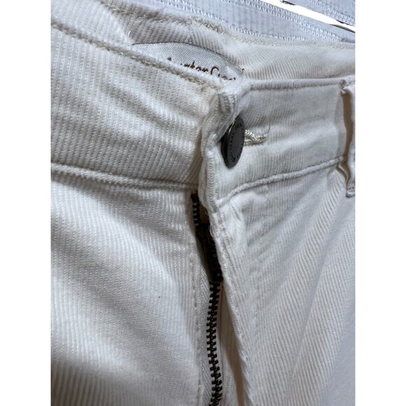 Coldwater Creek Wmns 12 Straight Leg Corduroy Stretch Trouser Pants Cream/Ivory - Picture 8 of 12